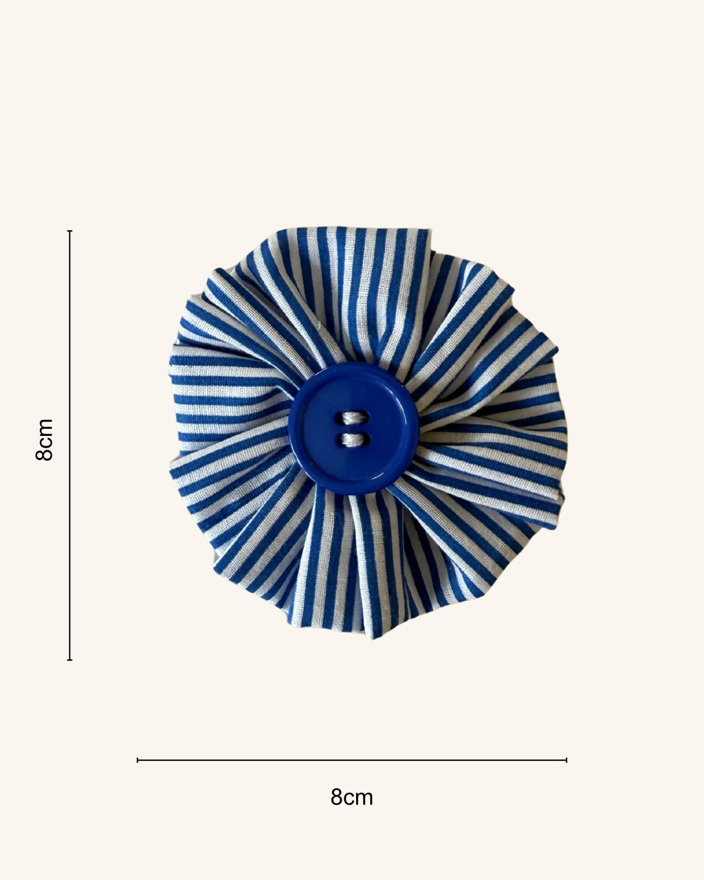 Blue & White Stripe Collar Blossom