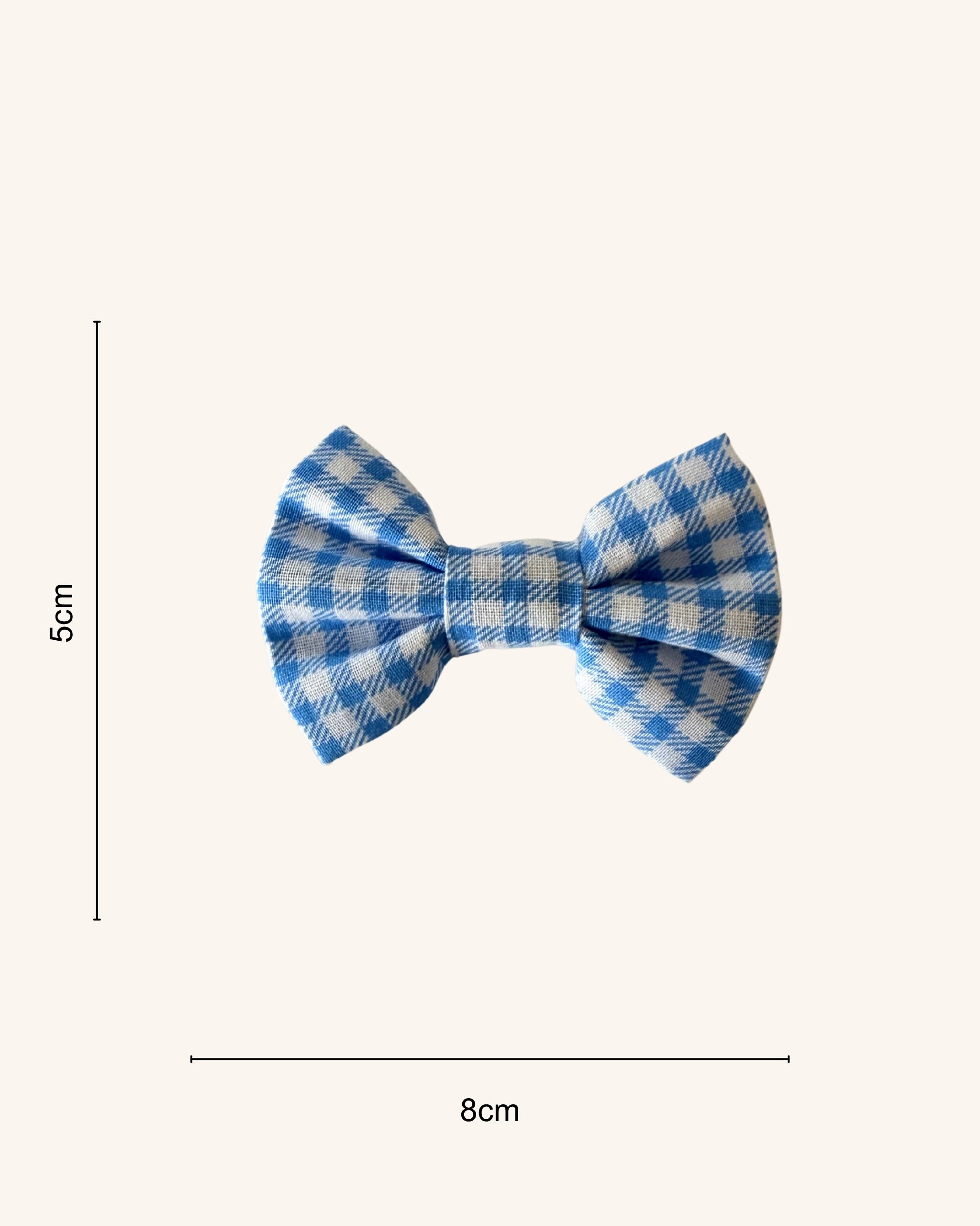 Classic Gingham Dog Bow