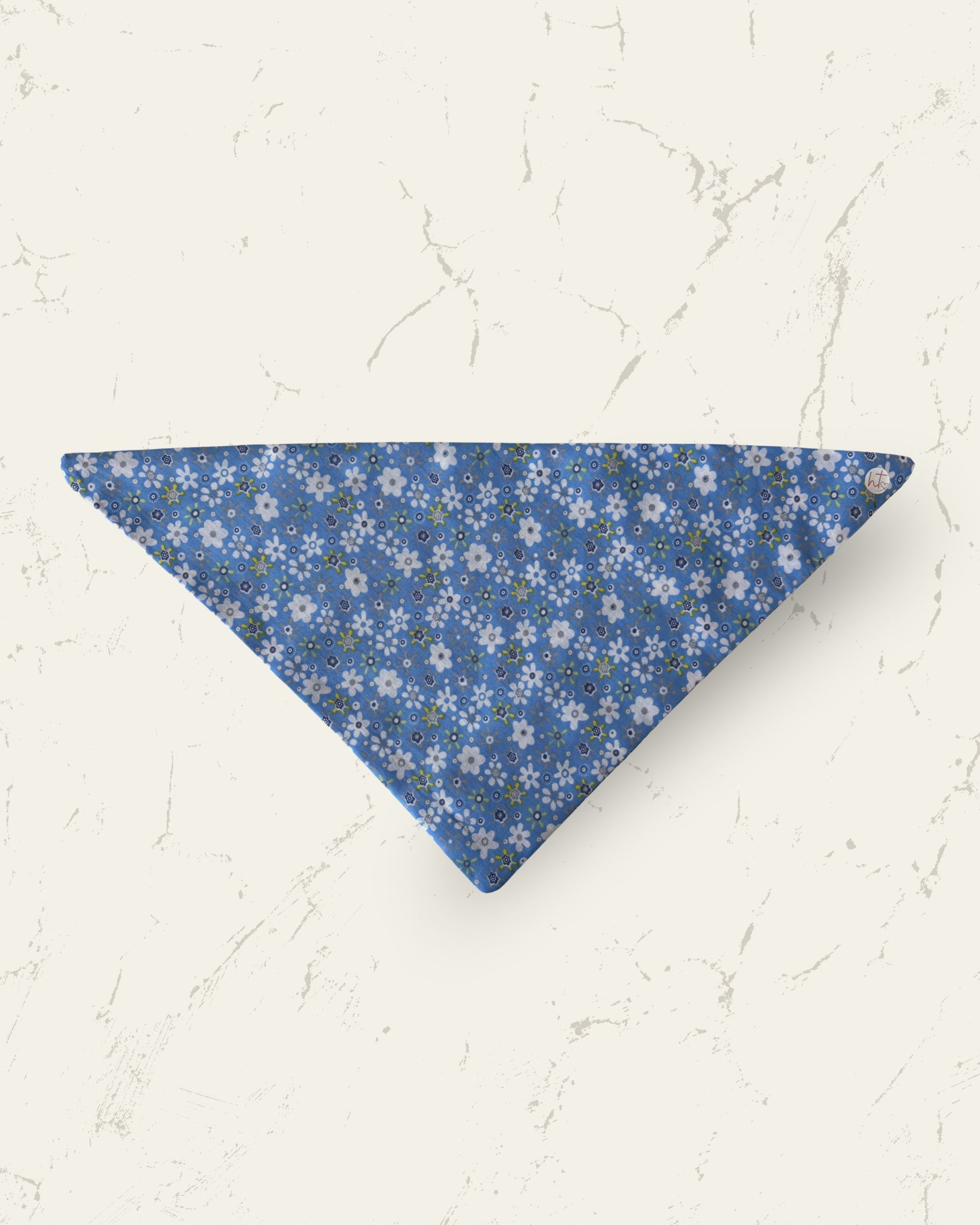 Blue Daisy Dog Bandana