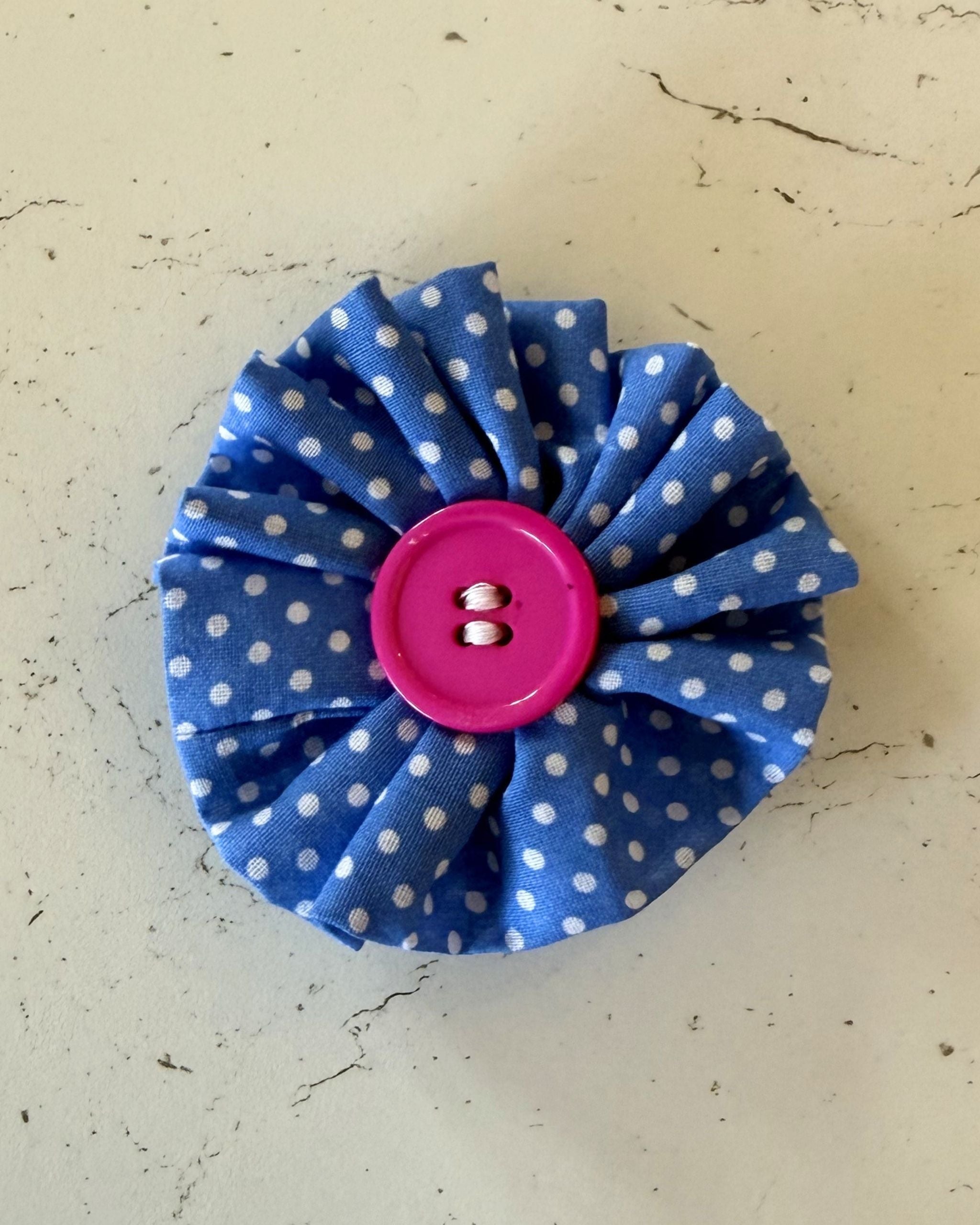 Blueberry Pop Collar Blossom — front view | Hector's Threads