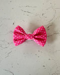 Bubblegum Pop Dog Bow — front view | Hector's Threads