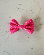 Bubblegum Pop Dog Bow — front view | Hector's Threads