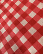 Cherry Check Dog Bandana — closeup view | Hector's Threads