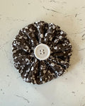 Cocoa Bloom Collar Blossom — front view | Hector's Threads