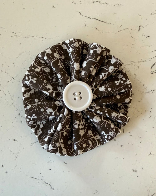 Cocoa Bloom Collar Blossom — front view | Hector's Threads