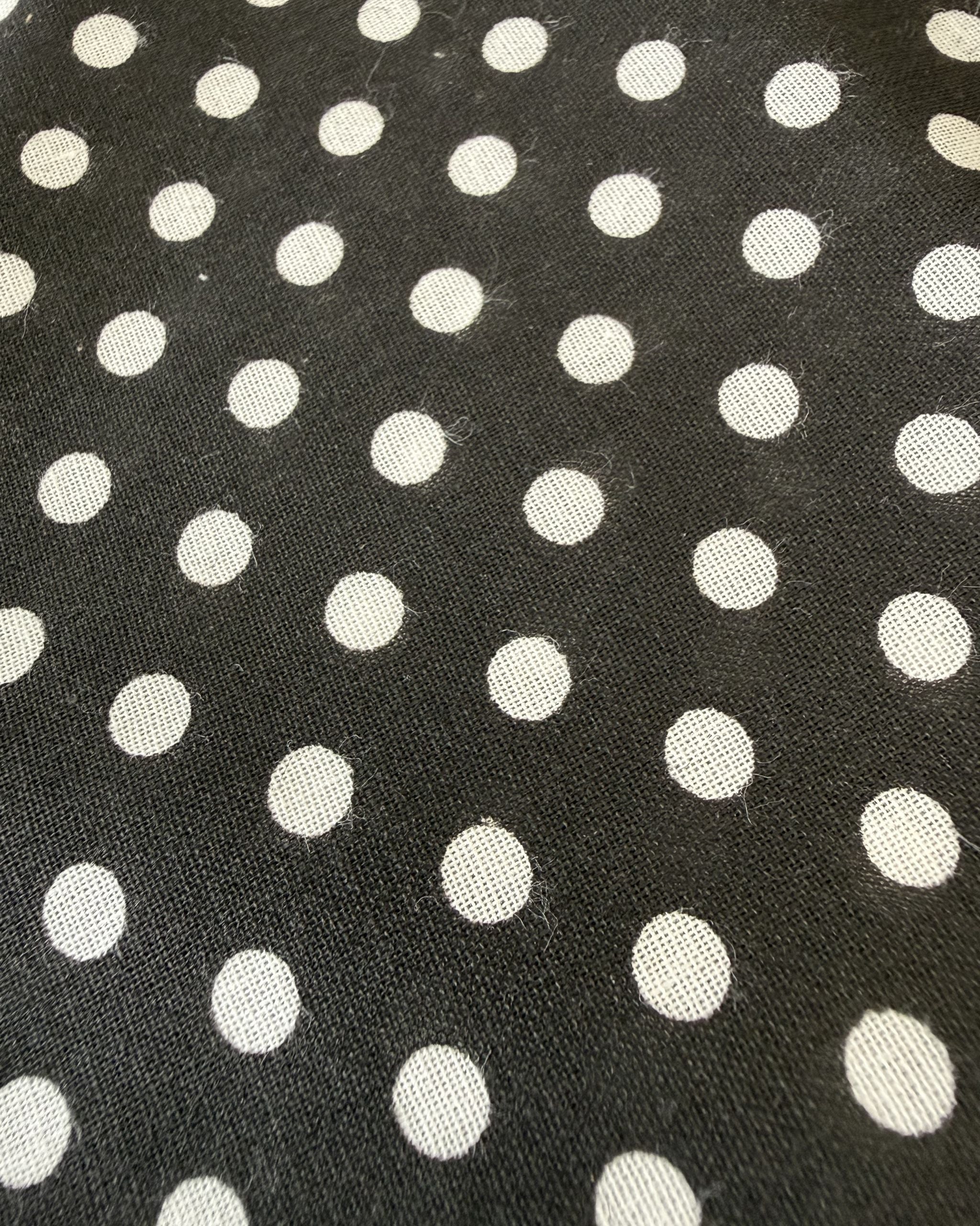 Domino Dot Dog Bandana — closeup view | Hector's Threads