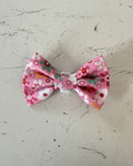 English Rose Dog Bow — front view | Hector's Threads
