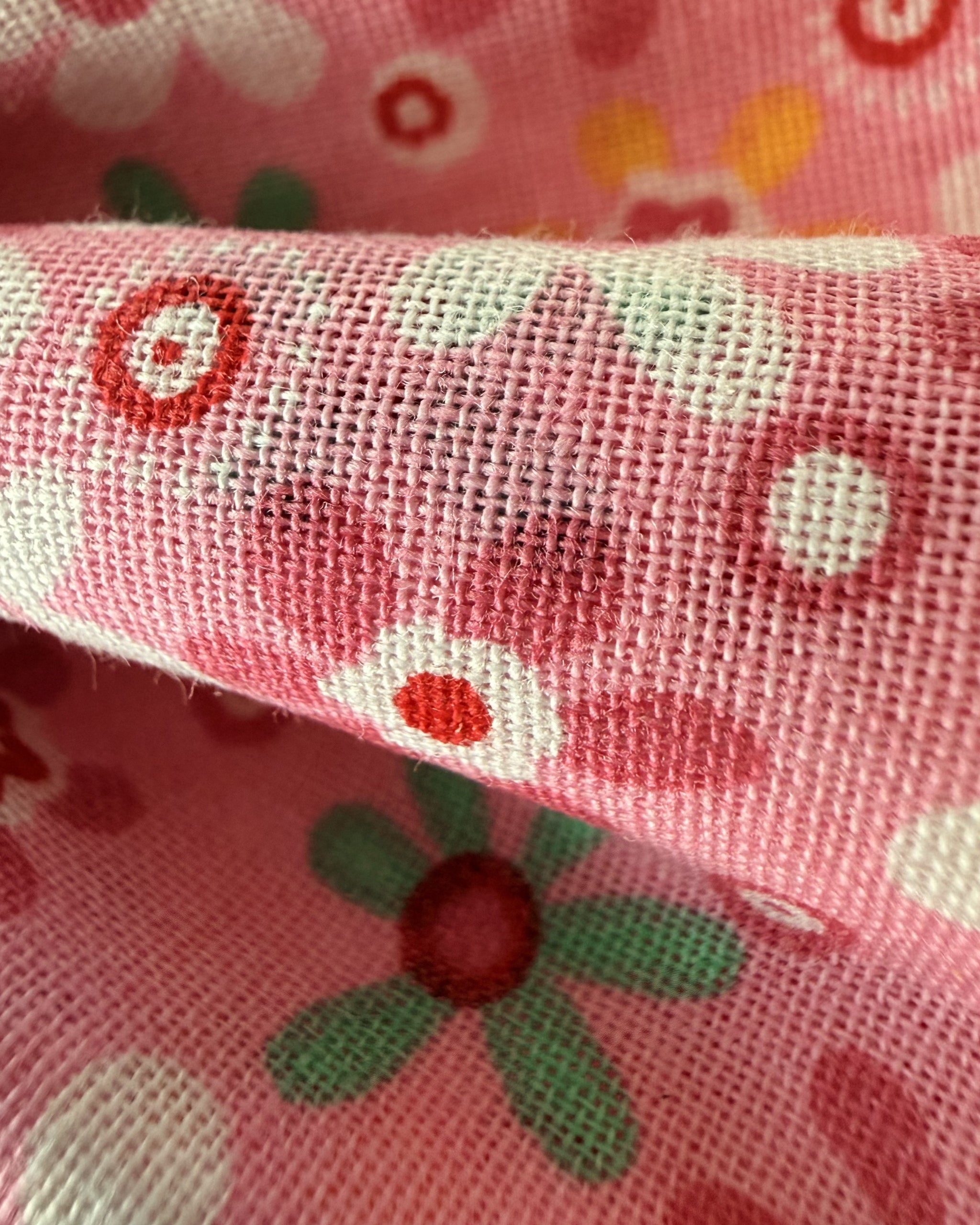 Flower Power Dog Bow — closeup view | Hector's Threads