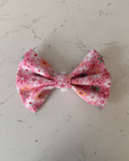 Flower Power Dog Bow — front view | Hector's Threads