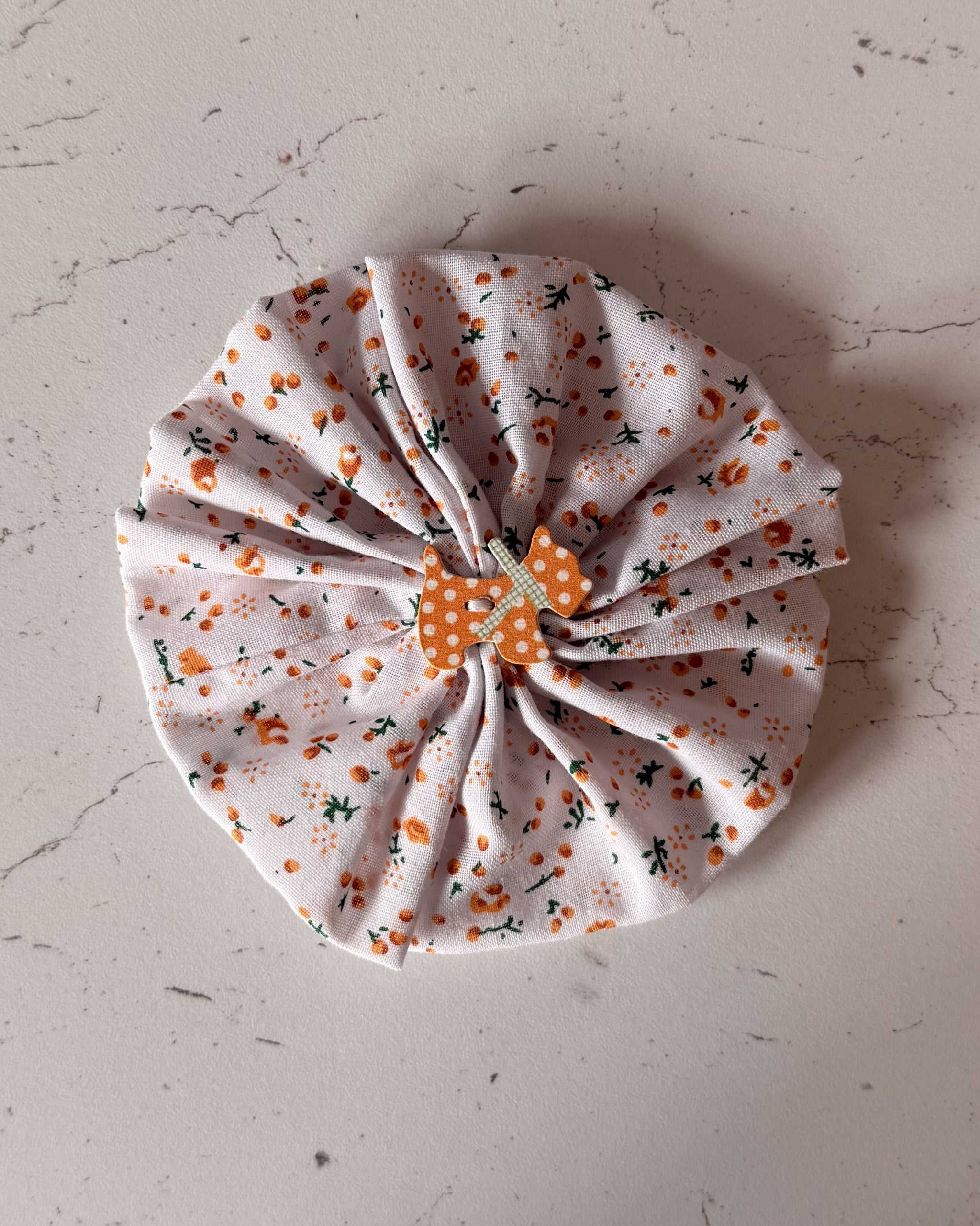 Marmalade Meadow Collar Blossom — front view | Hector's Threads