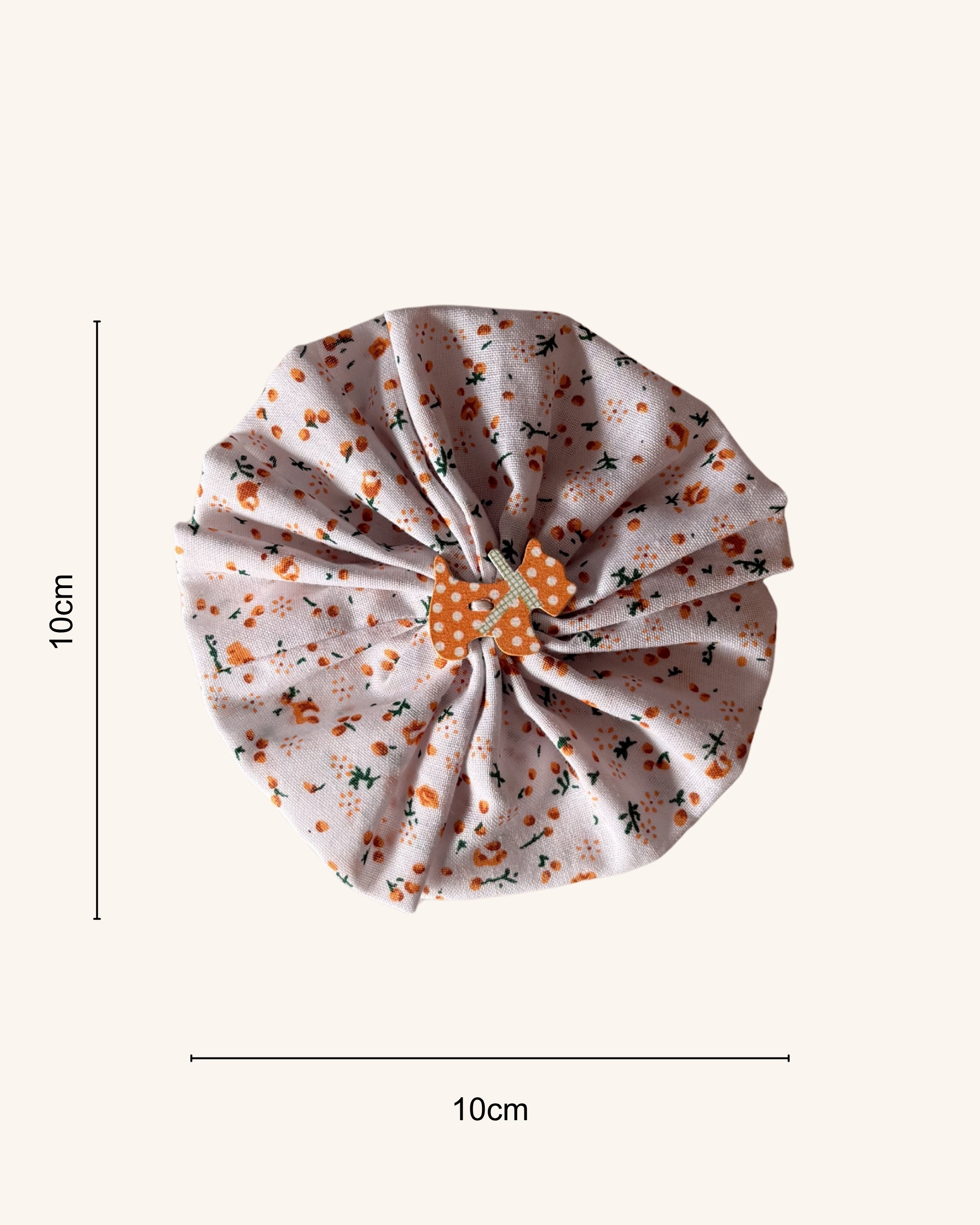 Marmalade Meadow Collar Blossom — size view | Hector's Threads