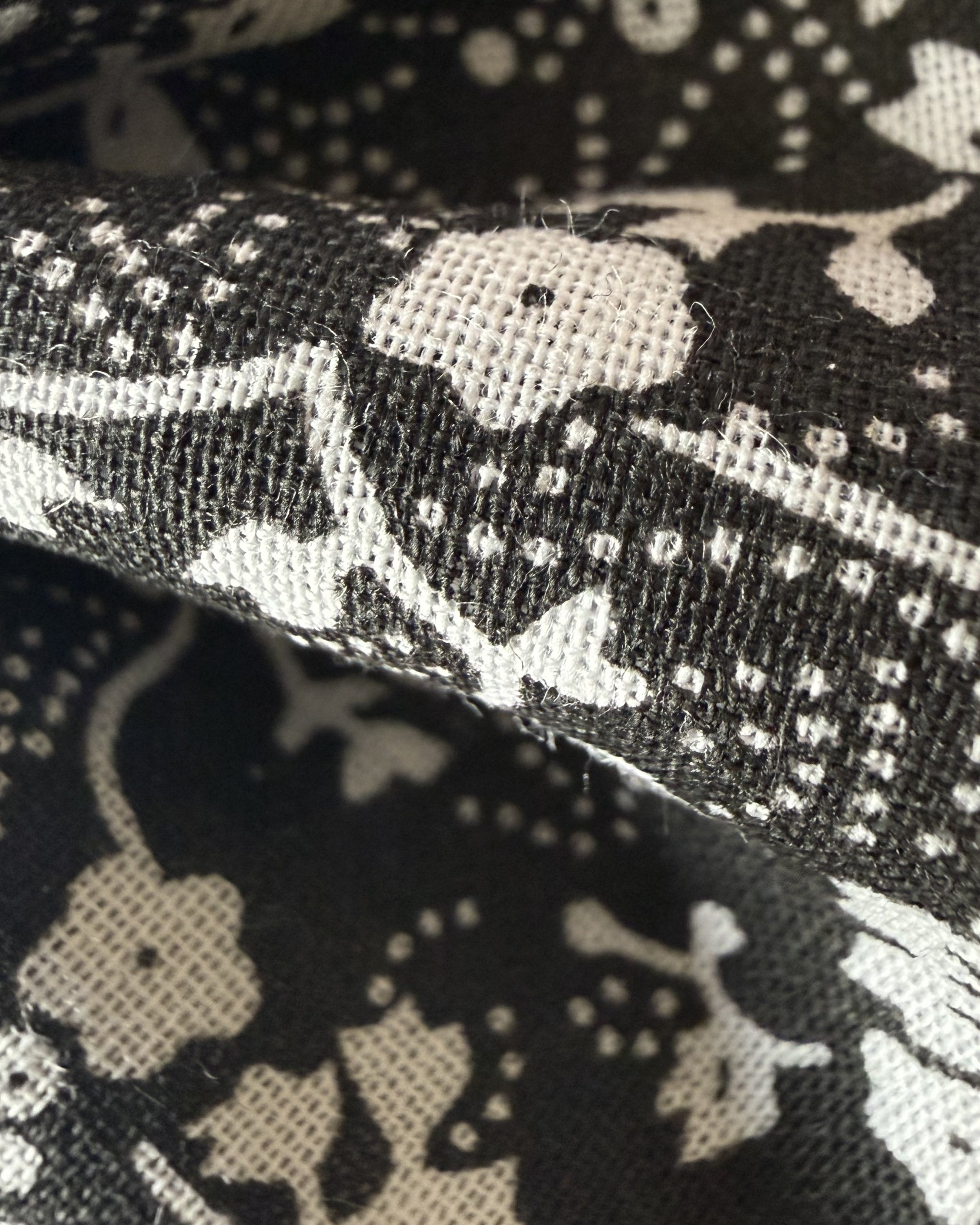 Moonlit Bloom Dog Bow — closeup view | Hector's Threads
