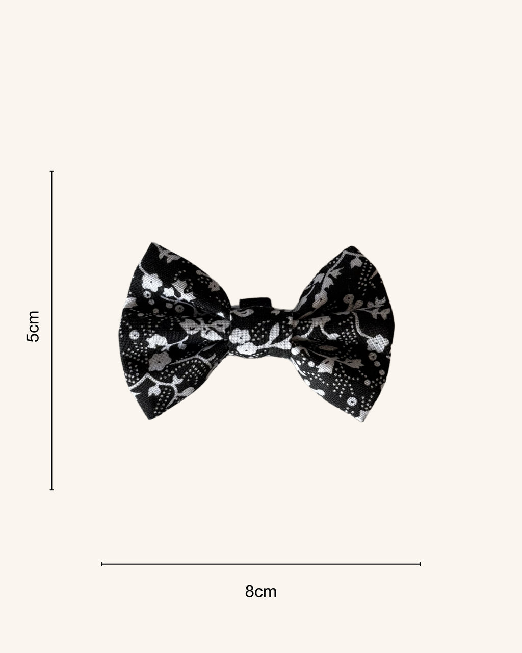 Moonlit Garden Dog Bow — size view | Hector's Threads