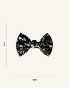 Moonlit Garden Dog Bow — size view | Hector's Threads