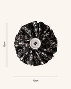 Moonlit Lace Collar Blossom — size view | Hector's Threads