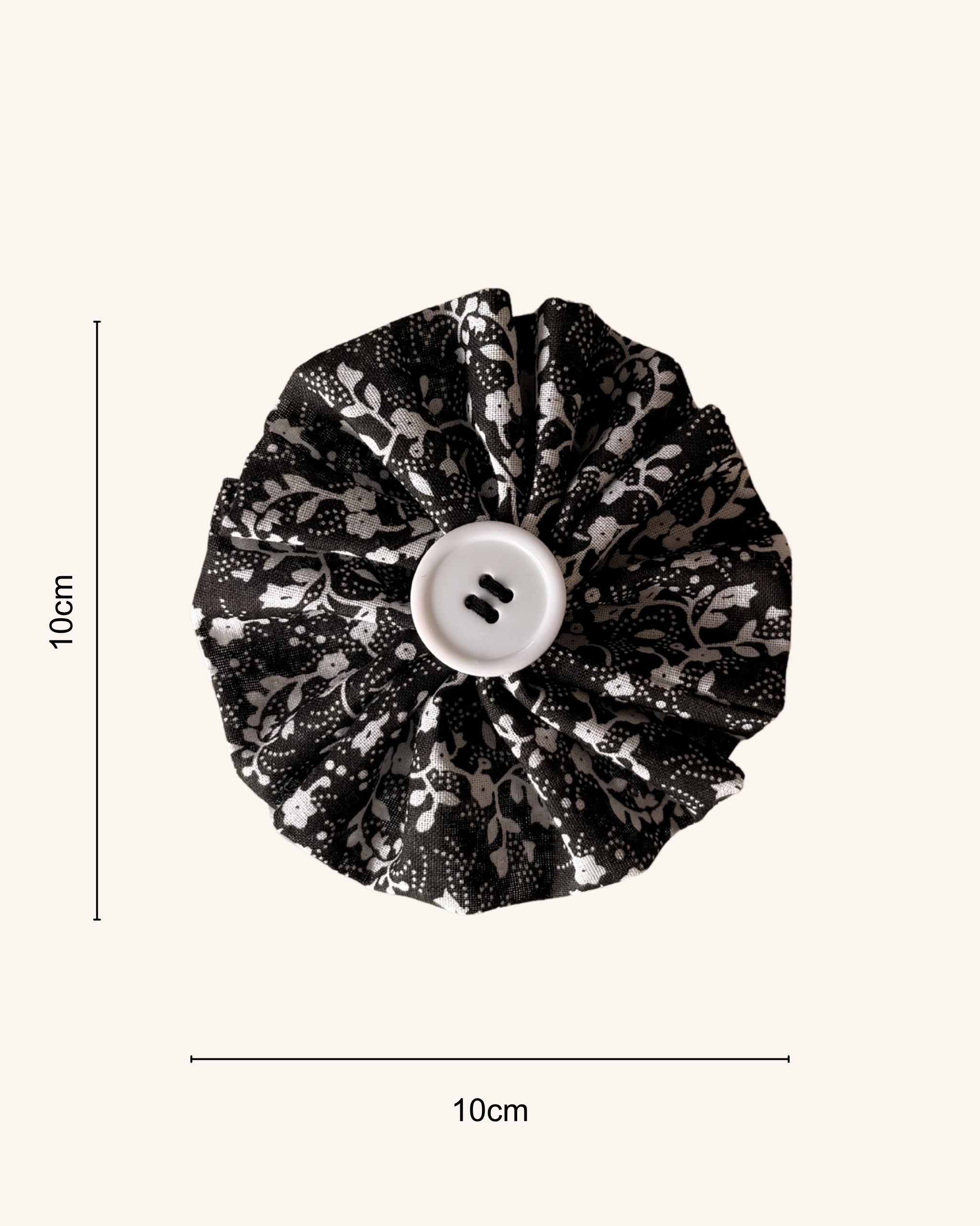Moonlit Lace Collar Blossom — size view | Hector's Threads
