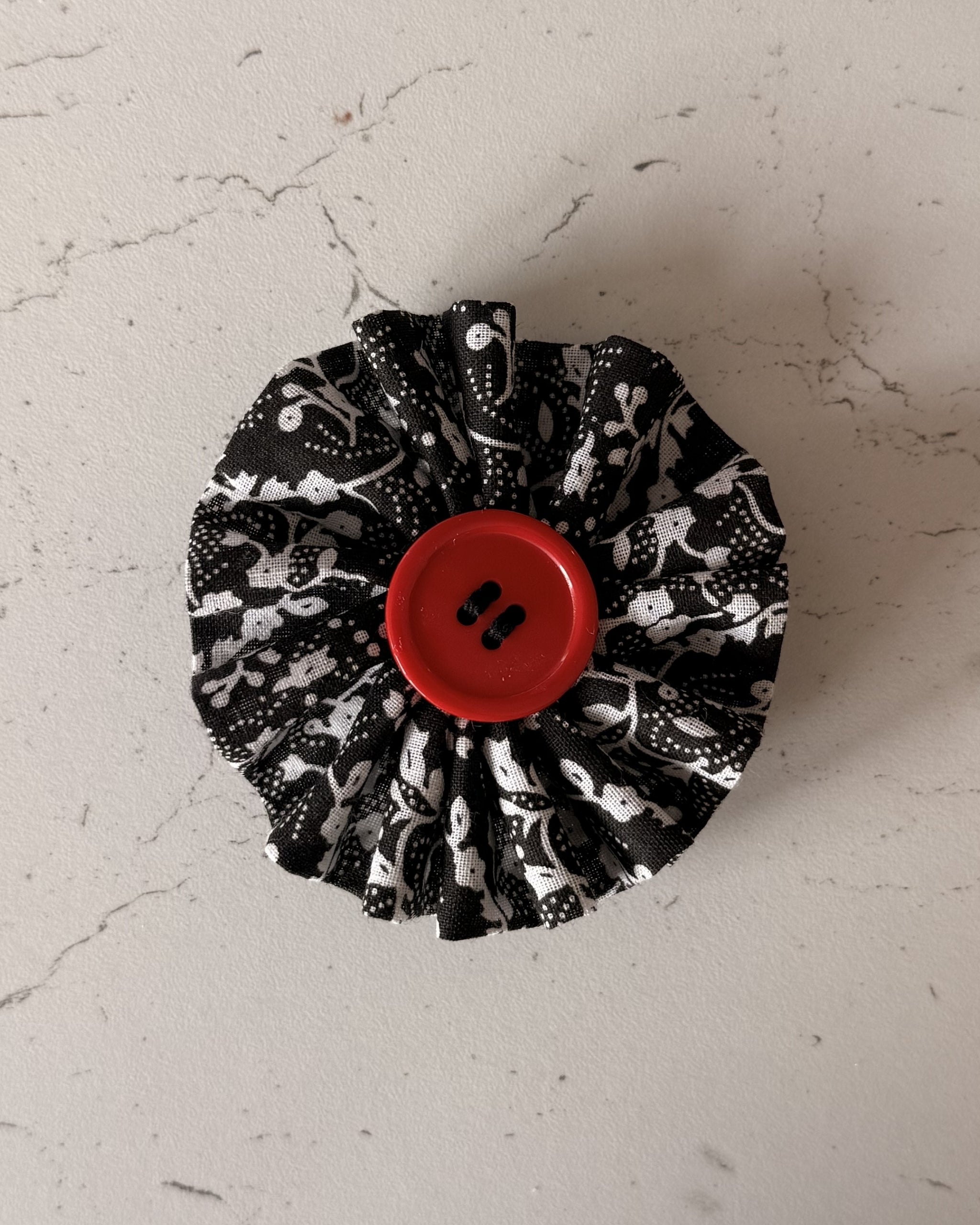 Moonlit Petal Collar Blossom — front view | Hector's Threads