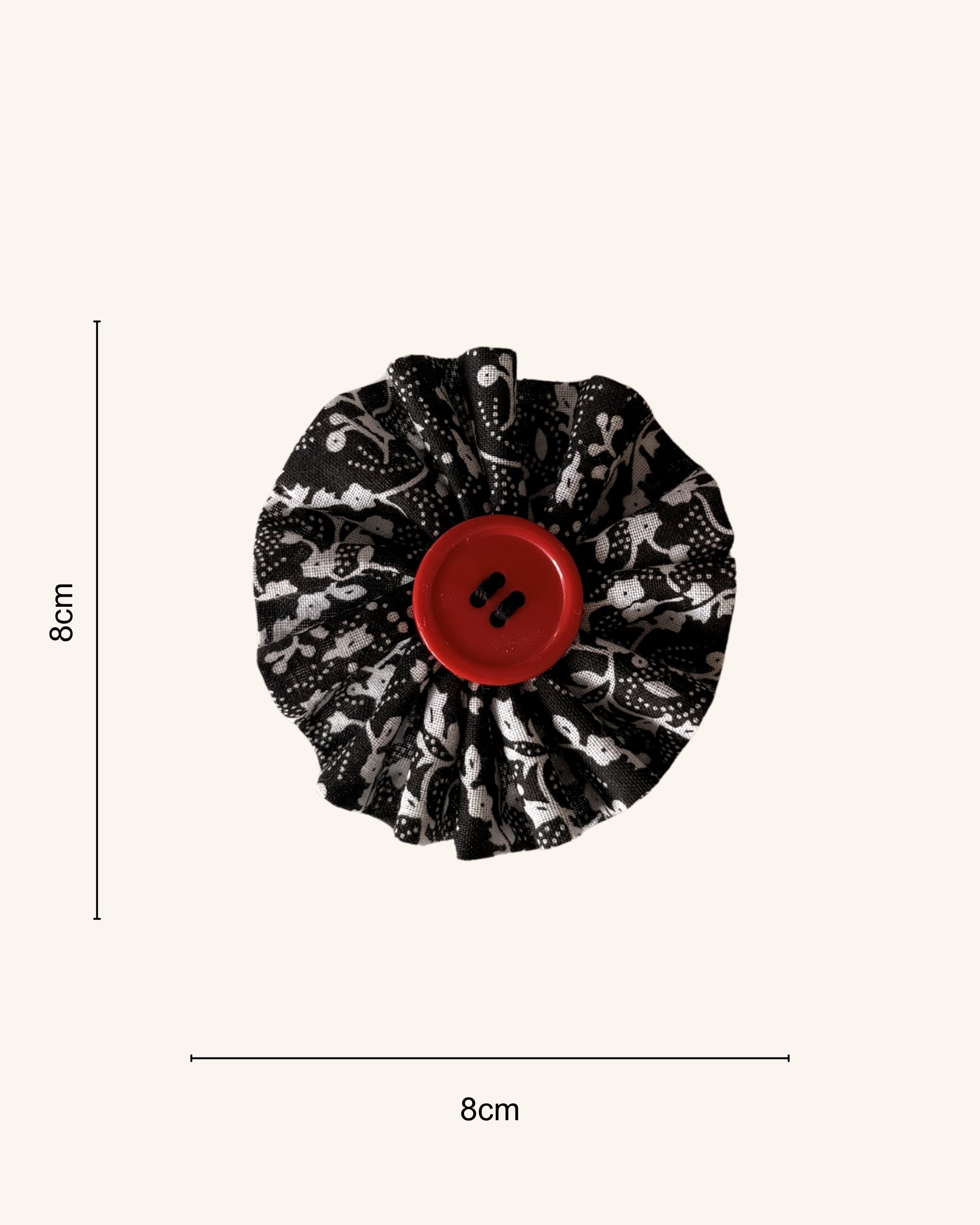 Moonlit Petal Collar Blossom — size view | Hector's Threads