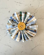 Paw Print Picnic Collar Blossom — front view | Hector's Threads