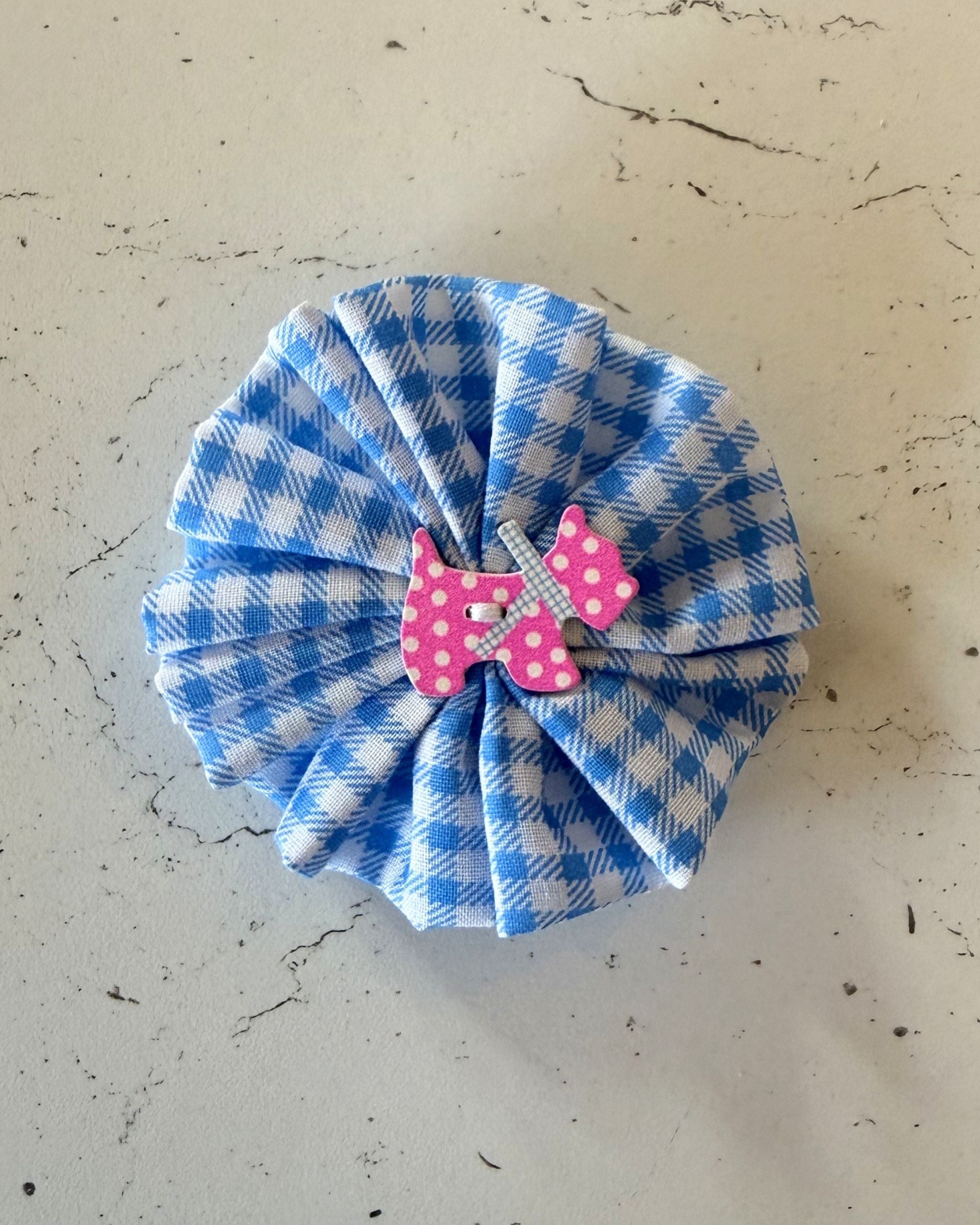 Picnic Gingham Collar Blossom — front view | Hector's Threads