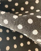 Polka Night Dog Bow — closeup view | Hector's Threads