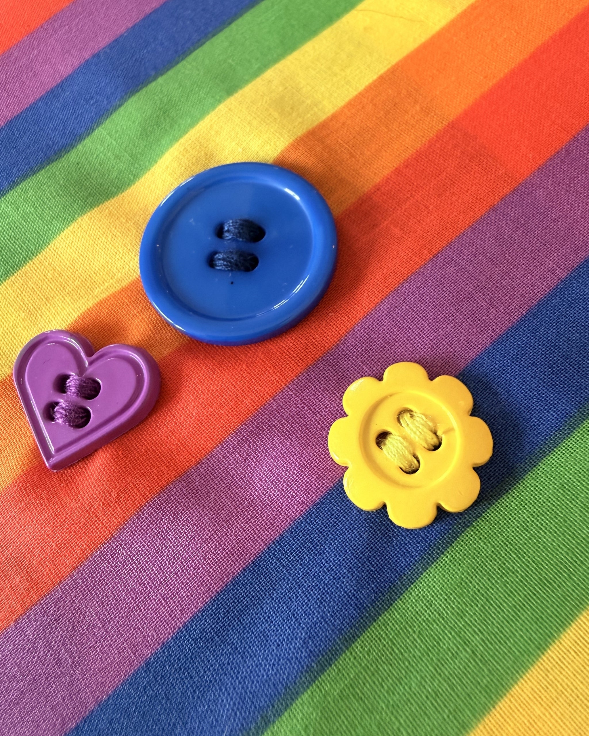 Rainbow Pride Dog Bandana — closeup view | Hector's Threads