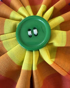 Rainbow Swirl Collar Blossom — closeup view | Hector's Threads