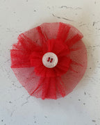 Red Carpet Collar Blossom — front view | Hector's Threads