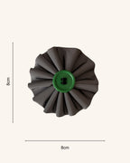 Reflective Green Collar Blossom — size view | Hector's Threads