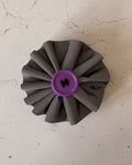 Reflective Purple Collar Blossom — front view | Hector's Threads