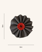 Reflective Red Collar Blossom — size view | Hector's Threads