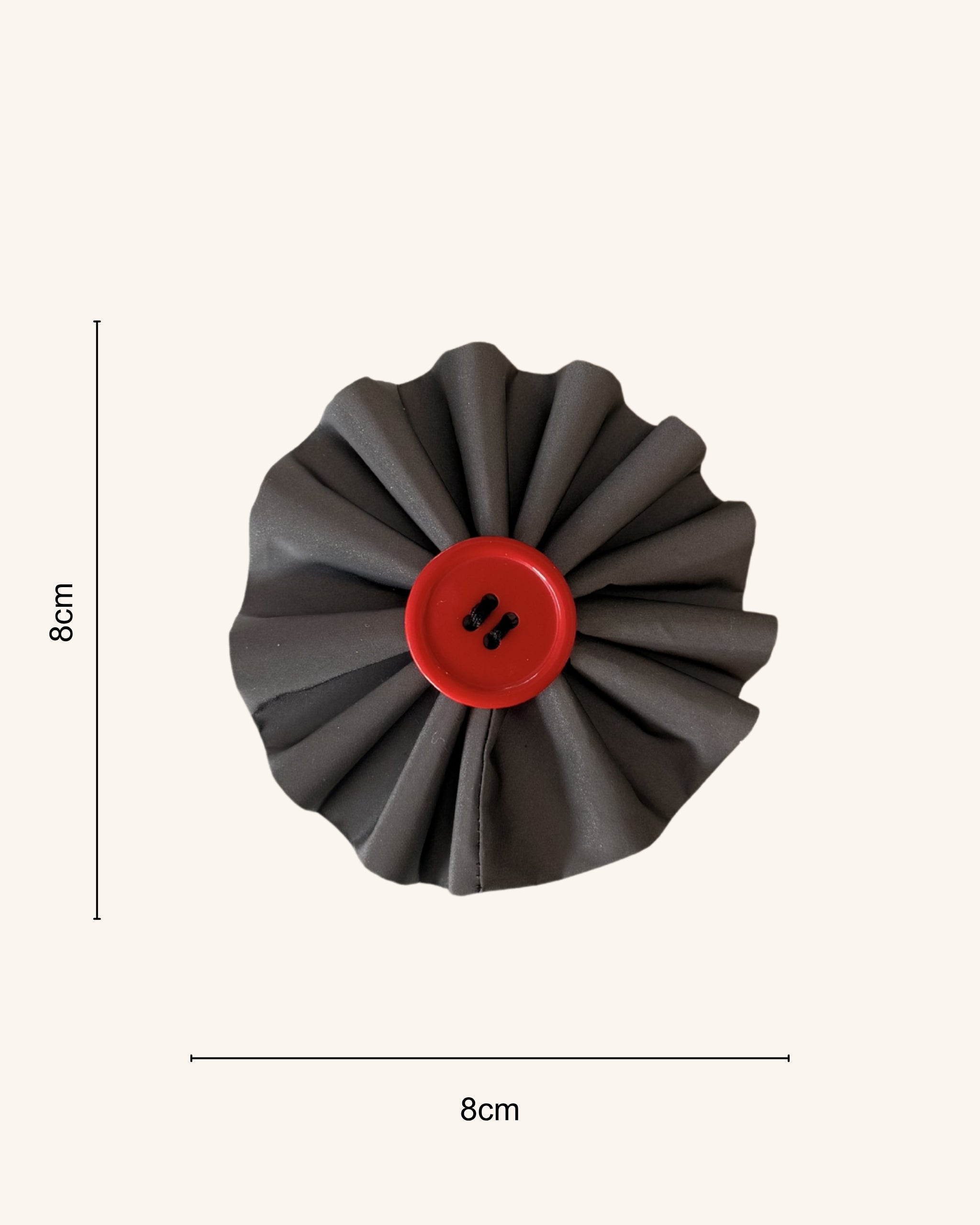 Reflective Red Collar Blossom — size view | Hector's Threads