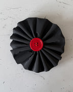 Reflective Scarlet Collar Blossom — front view | Hector's Threads