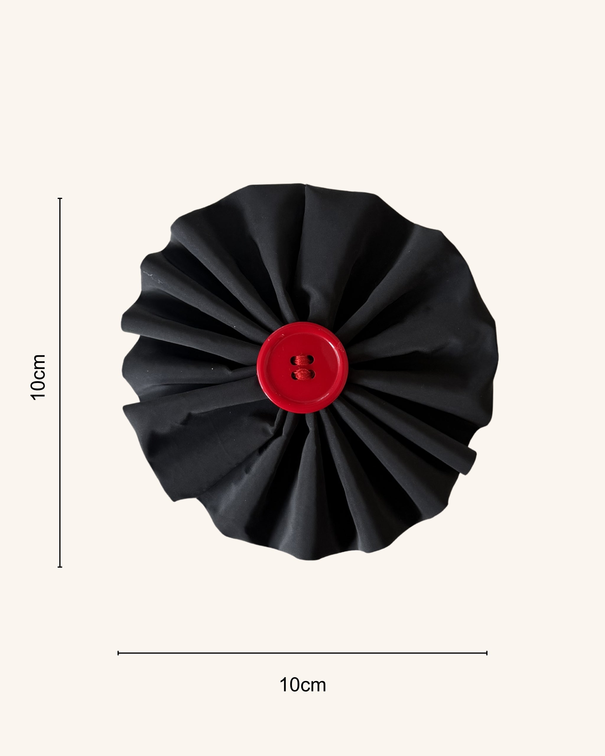 Reflective Scarlet Collar Blossom — size view | Hector's Threads