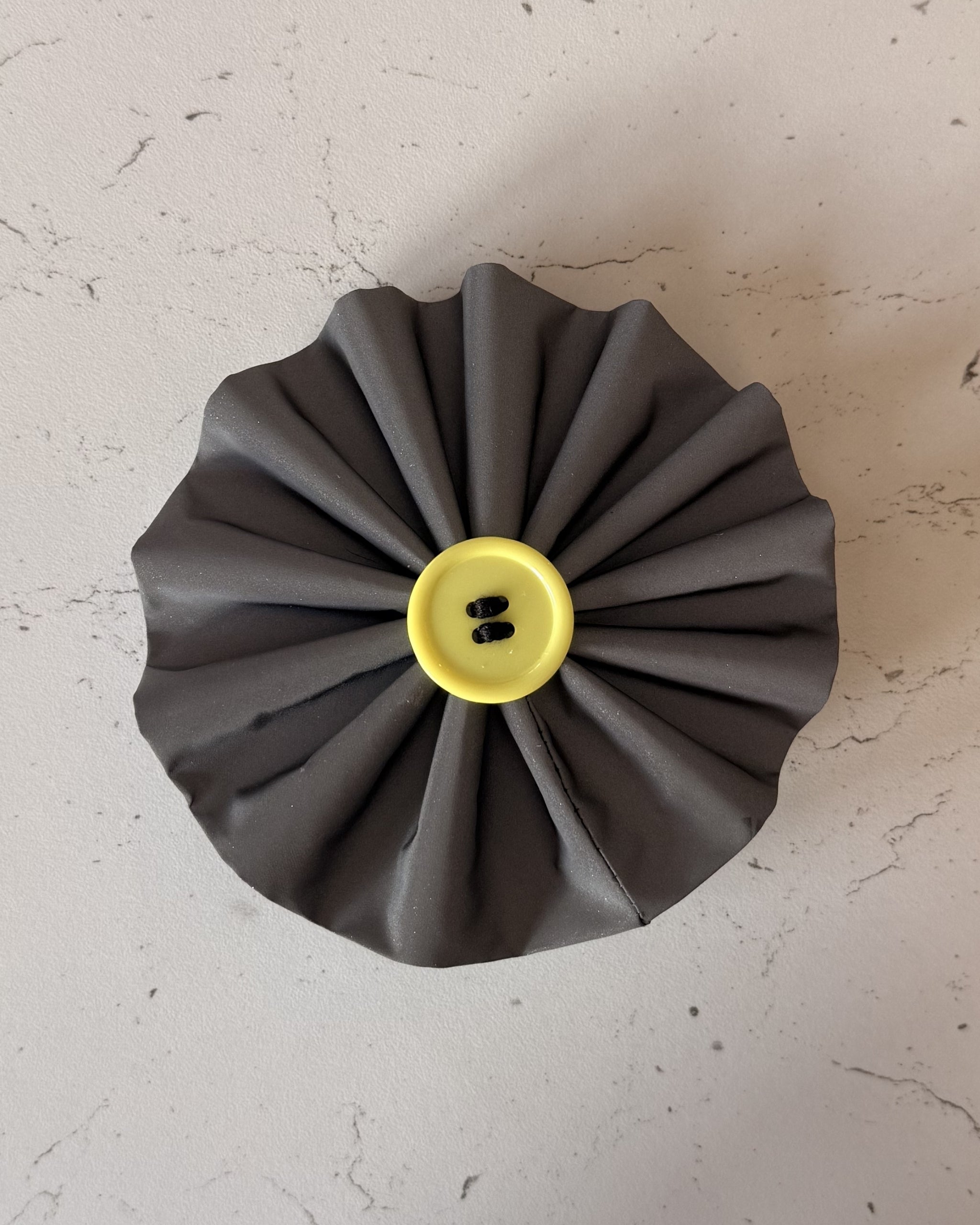 Reflective Yellow Collar Blossom — front view | Hector's Threads