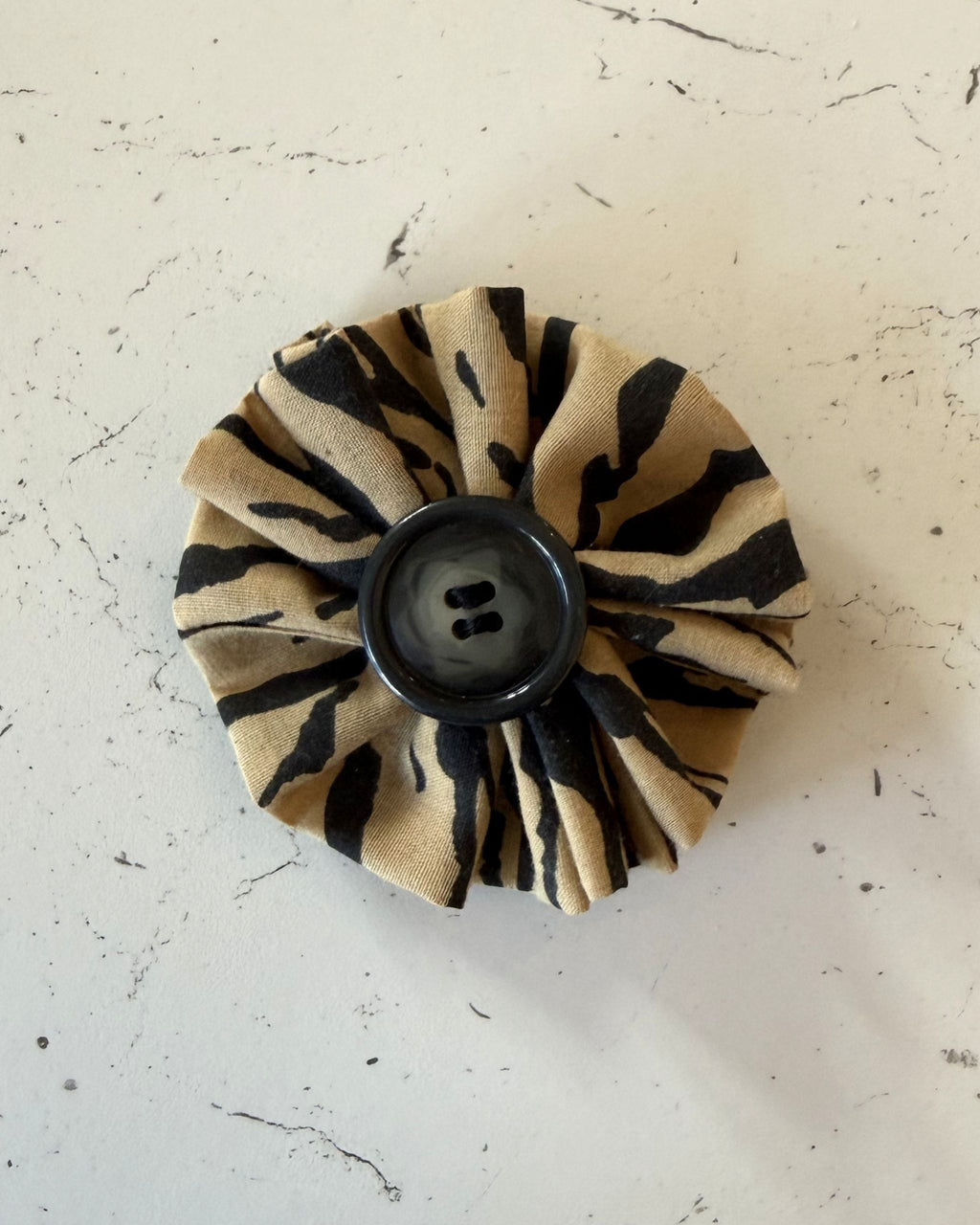 Safari Stripe Collar Blossom — front view | Hector's Threads