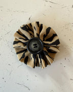Safari Stripe Collar Blossom — front view | Hector's Threads