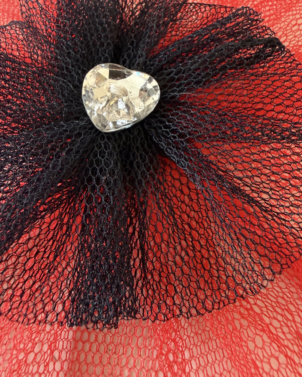 Scarlet Heart Collar Blossom — closeup view | Hector's Threads