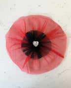 Scarlet Heart Collar Blossom — front view | Hector's Threads