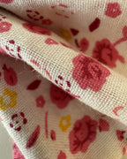 Strawberry Fields Dog Bow — closeup view | Hector's Threads