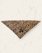 Tiger Stripe Dog Bandana — front view | Hector's Threads
