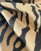 Tiger Stripe Giant Dog Bow — closeup view | Hector's Threads