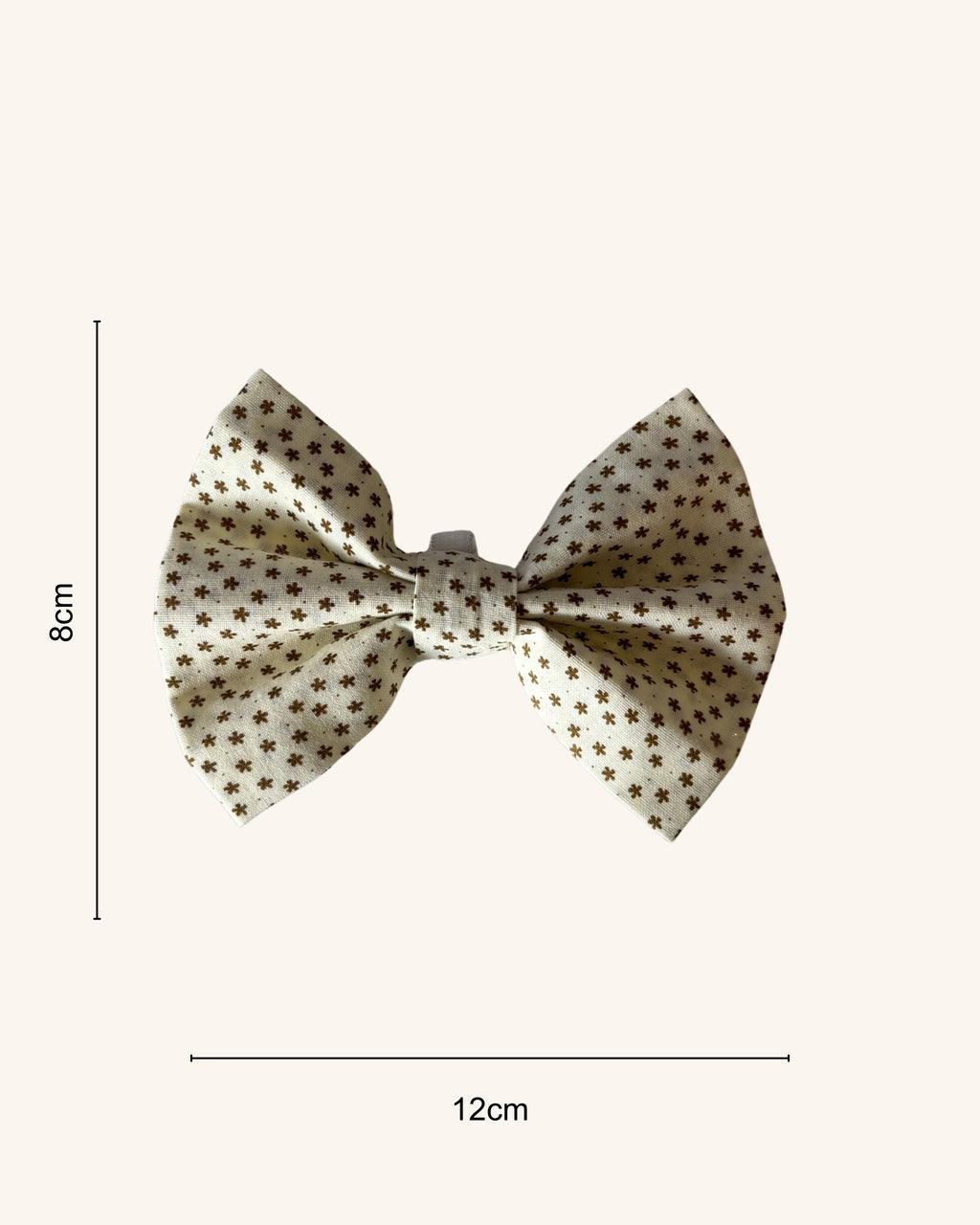 Vintage Star Dog Bow — size view | Hector's Threads