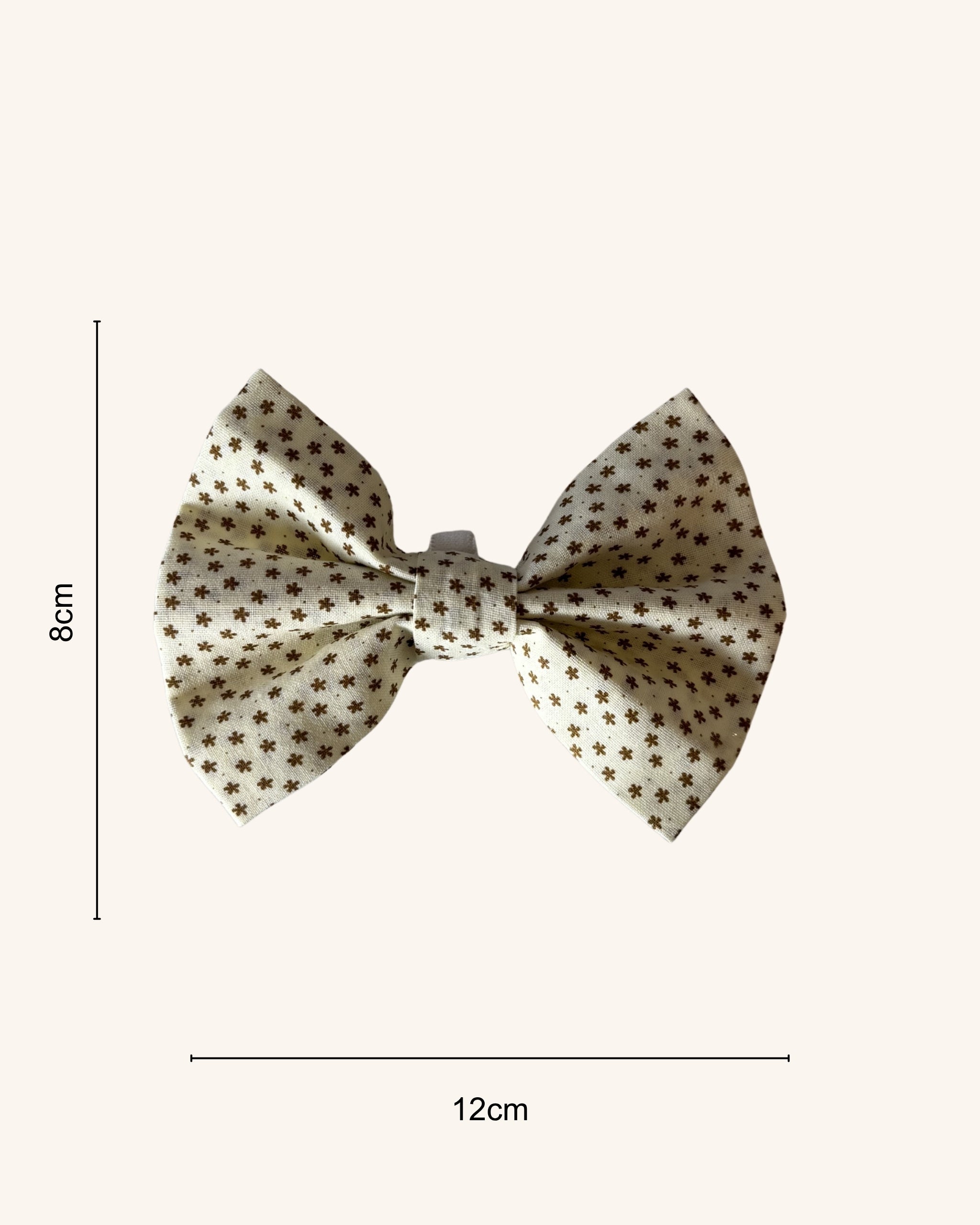 Vintage Star Dog Bow — size view | Hector's Threads