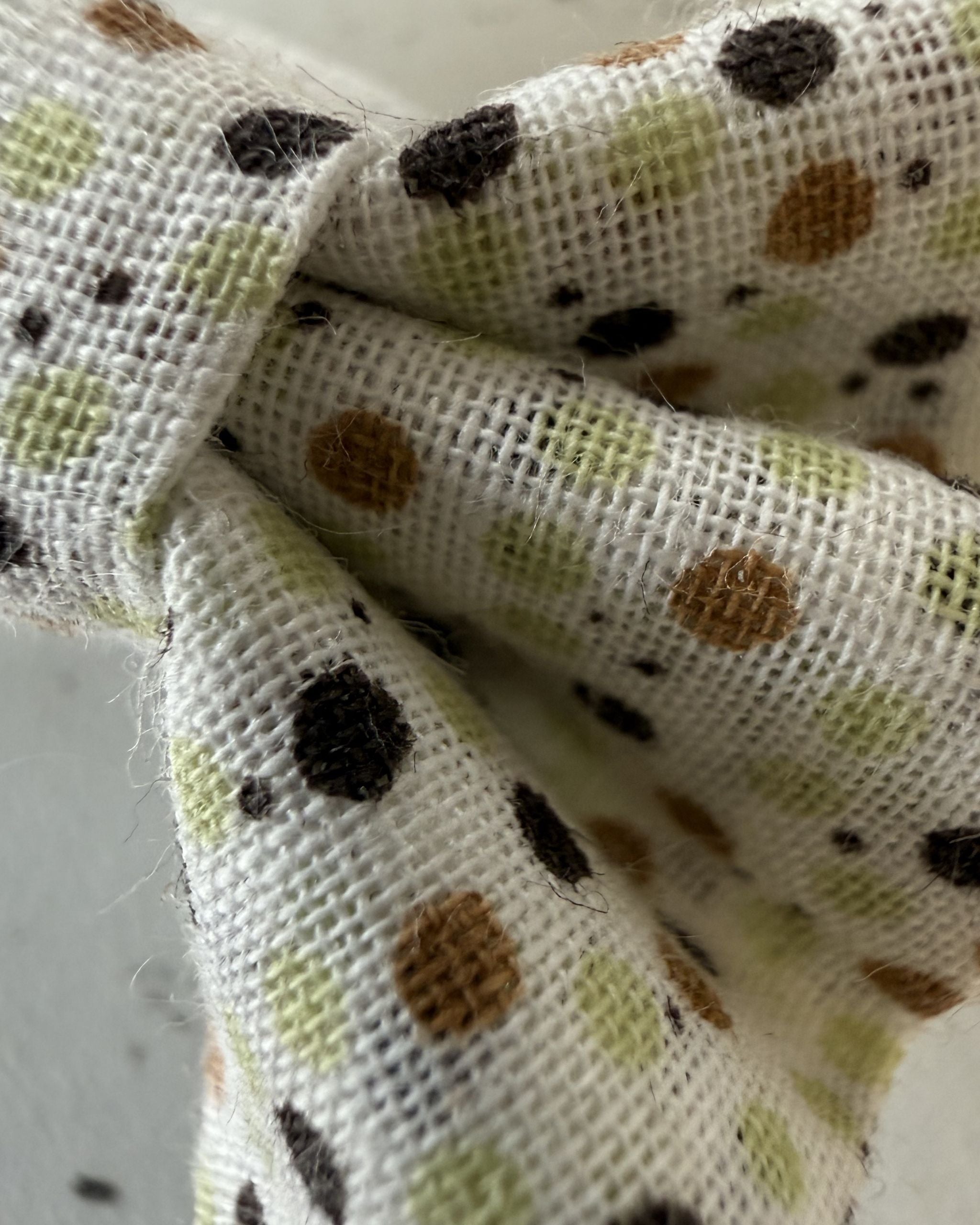 Woodland Spot Dog Bow — closeup view | Hector's Threads