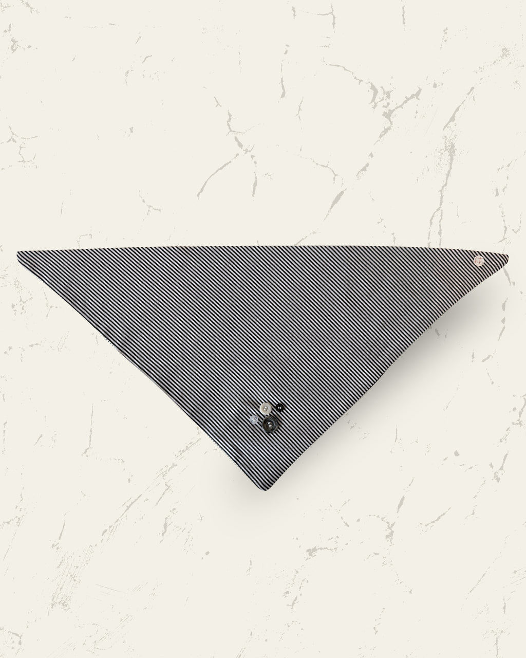 Monochrome Stripe Dog Bandana