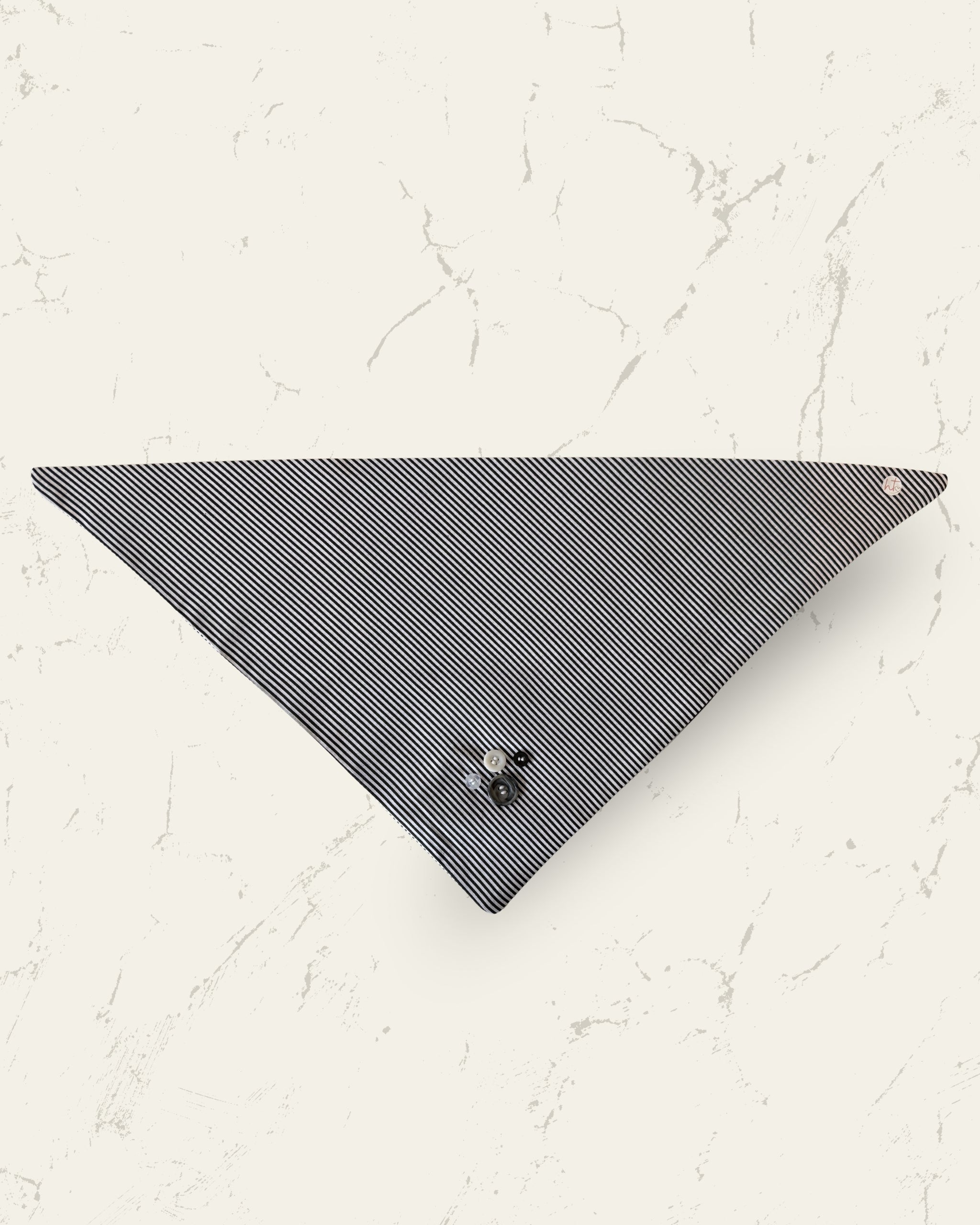 Monochrome Stripe Dog Bandana