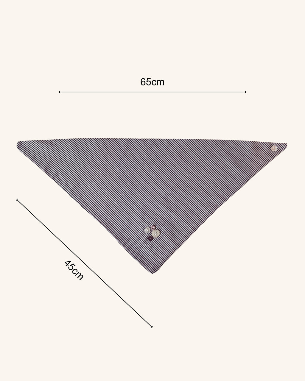 Purple Stripe Dog Bandana