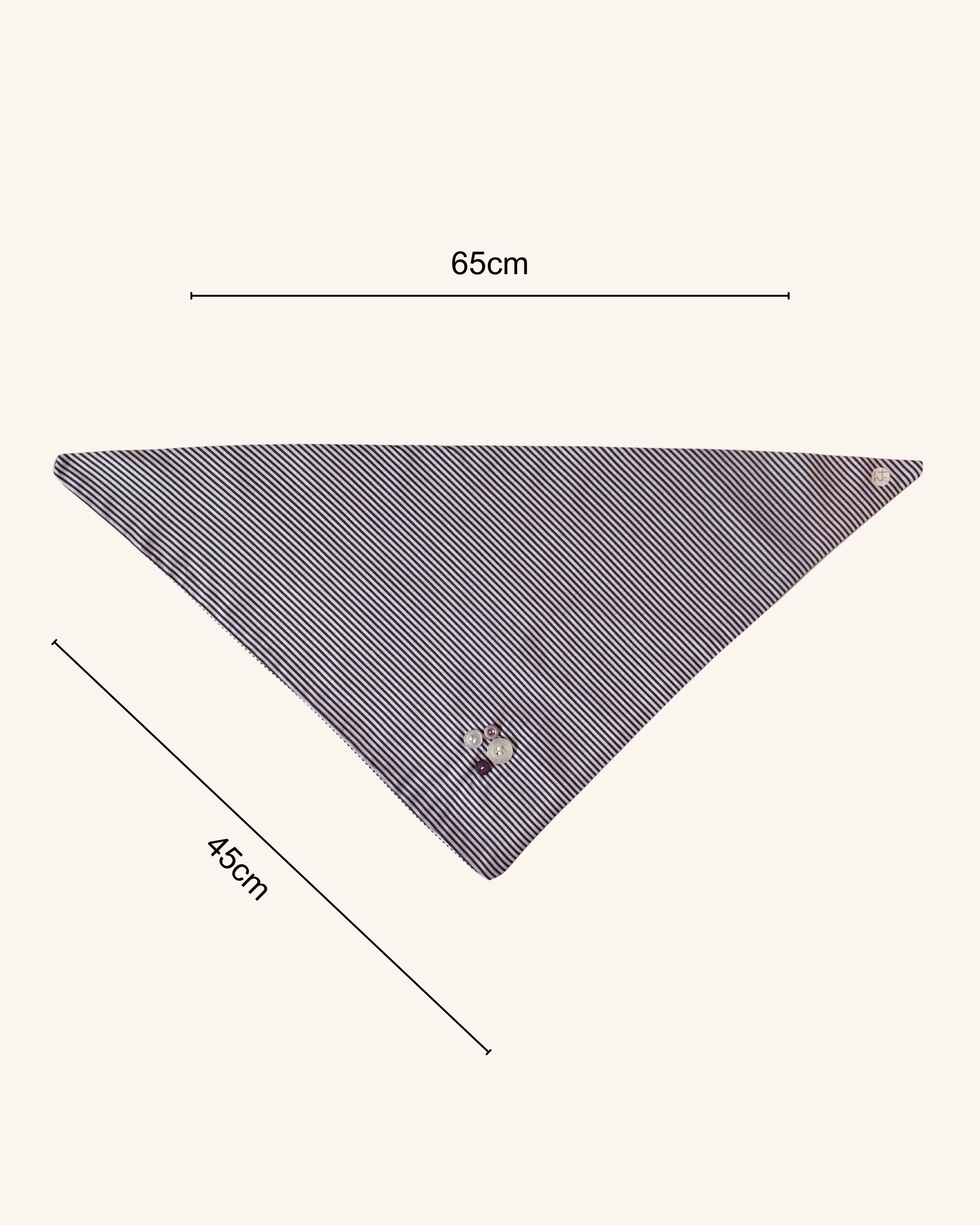 Purple Stripe Dog Bandana