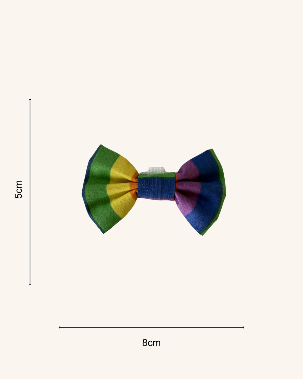 Rainbow Bright Dog Bow
